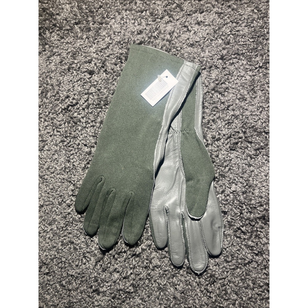 US Military Issue Flyers Summer GS/FRP-2 Hawkeye Flight‎ Gloves Green Size 5 NEW